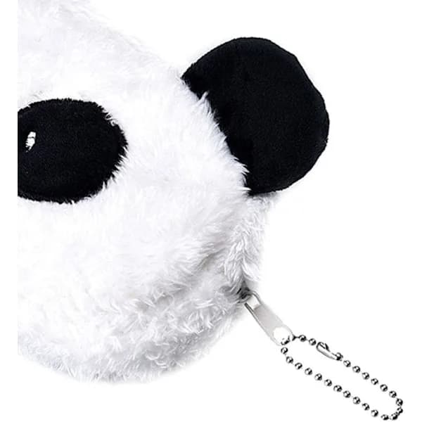 Söt Panda Pennfodral Tecknad Panda Pennväskor Plysch Studenter Pennväskor Bärbart Pennfodral Chic Växelficka för Elever Personal Flicka Användning