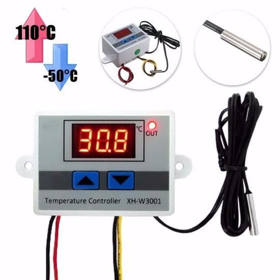 TEMPSA -50~110°C 220V LCD-termostaatin lämpötilansäädin + anturi