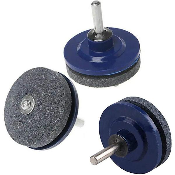 50 mm nurmikon leikkurin terän teroitin sähkökäyttöisille käsikäyttöisille porakoneille (2 kpl)