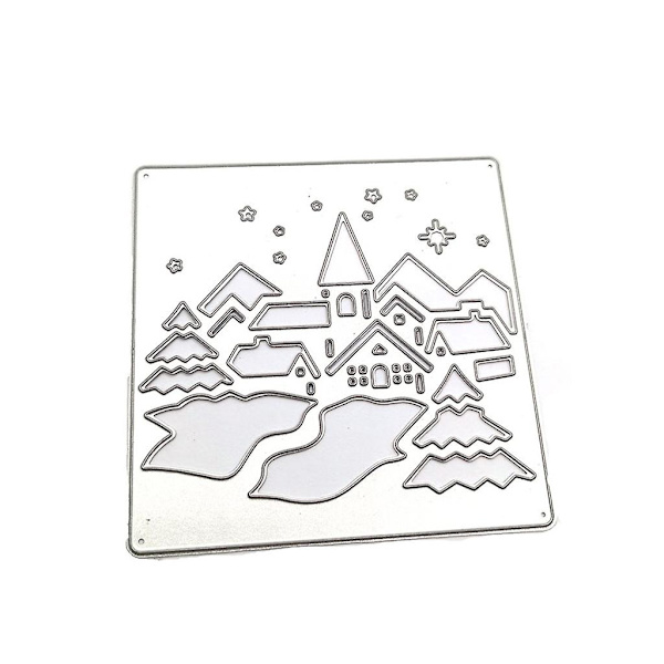 Jul-Igloo Metallstans Schablon DIY Skrapbok Album Mall