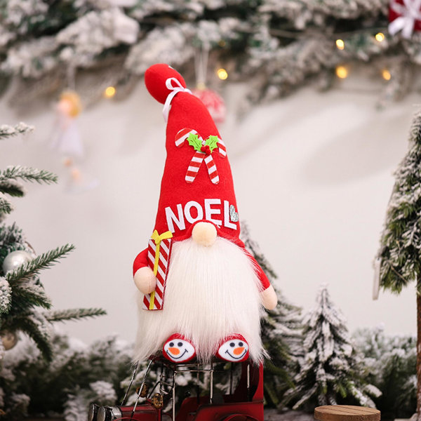 13 Tommer Light Up Christmas Gnome Håndlaget skandinavisk svensk Tomte Gnome Santa ElfRed
