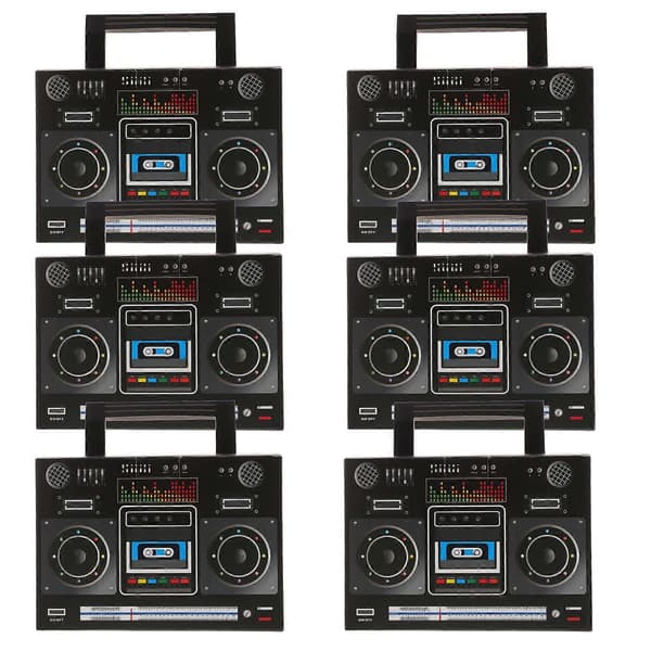 6 Pieces Tabletop Retro Radio Decorations Candy Boxes Candy Boxes Candy Wrapper Boxes