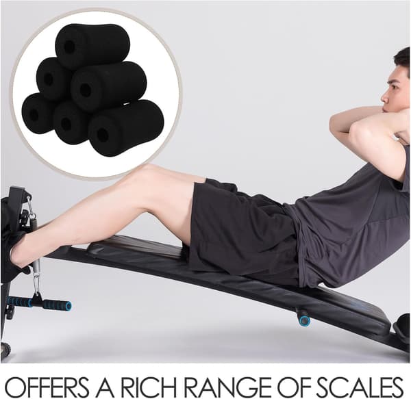 Foam Rollers 6 st Universal Benförlängning Sit-up Bräda Dynor Justerbara Lutande Viktbänkskuddar