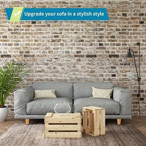 10CM Massive Træ Møbelben, Træ Sofaben, Træ Møbelben til Sofa, Skammel, Kommode og Skabe i Mid-Century Stil