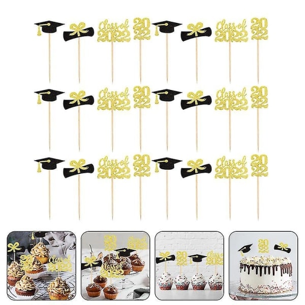 24 stk. Dekorative Dessert Toppers