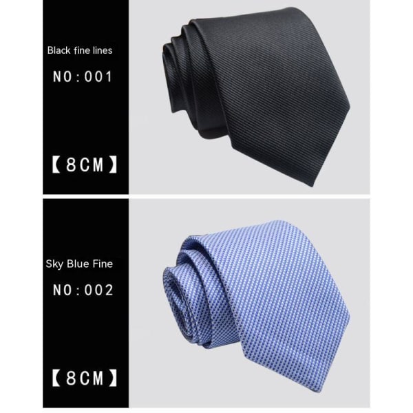 Affärskläder, 8CM slips, handgjord herrkläder, professionell blå, C-stil, N033, en bit