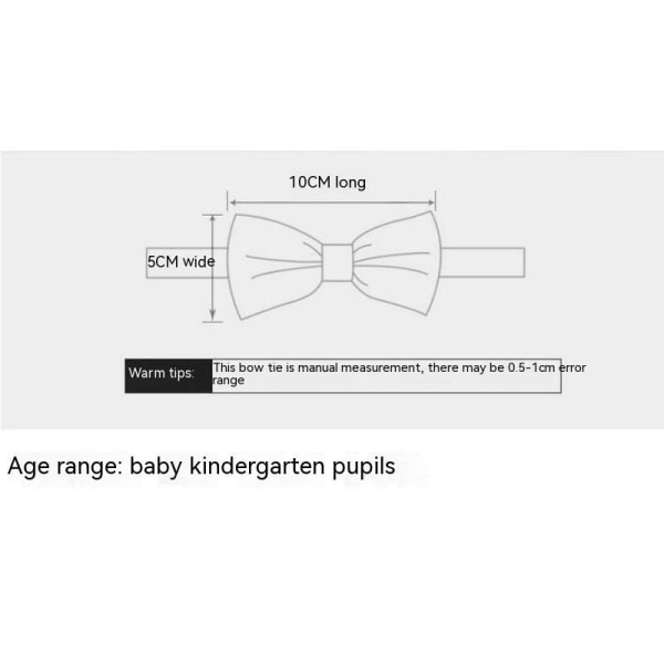 Barne-sløyfe Britisk stil gutt baby dobbeltlags liten sløyfe grå hvit valp B50 ett sett