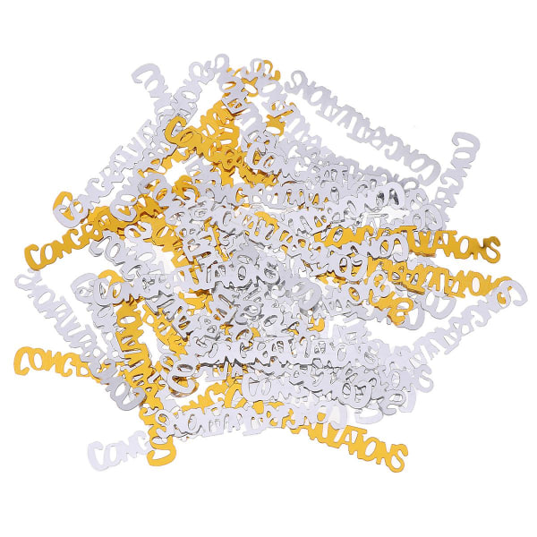 Silver And Gold Confetti For Graduation Party Supplies Perfect Graduation Decoration For Grad Party