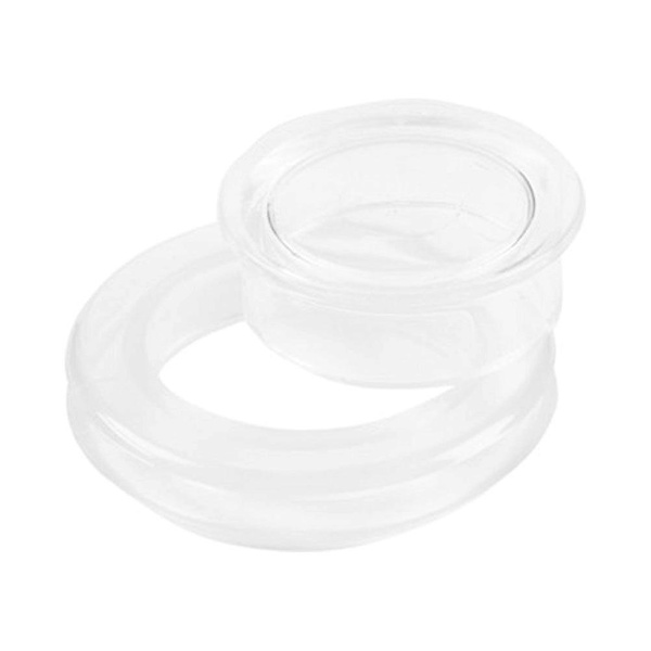 5 Sæt Ring Udendørs Prop Rund Parasol Bordhul Dæksel - Bordhul Ring Udskiftning Parasolfod Base Cover Hvid