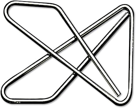 12 st Ideal Paper Clips (40mm Butterfly Clip), Smooth Finish