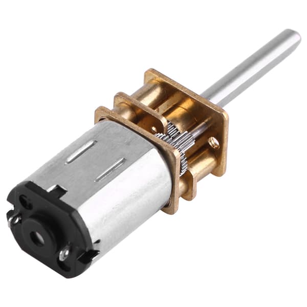 12V DC Elektrisk Gearmotor Lang Udgangsaksel 100 RPM