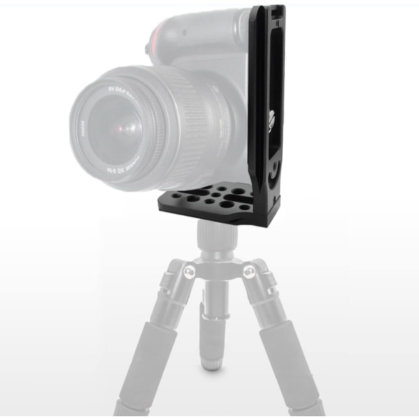 L-fäste Vertikal Platta Montering för Gimbal Stabilisator 1/4'' 3/8'', DSLR Kamera på Videostativ Monopod/3-axlig Handhållen Gimbal