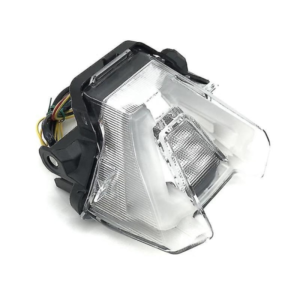 Motorcykel LED Baglygte Brems Baglygte Blinklys Indikatorlampe Baglygte Kompatibel Med Mt-07 2021+ Transparent