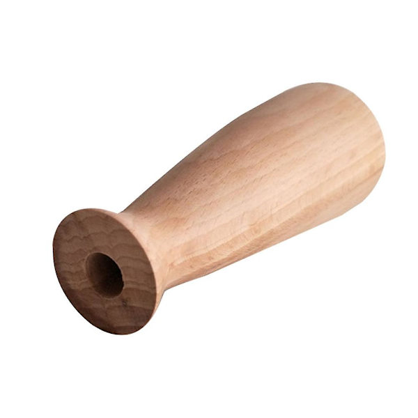 1kpl Puinen Maljakko Korkea Kartiomainen Maljakko Puinen Kukka-maljakko Kukka-asetelmapullo Puun väri 13X5.5CM
