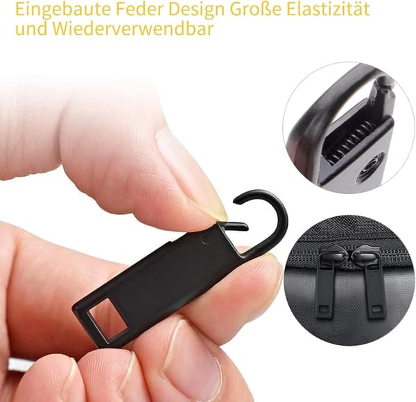 10 Pieces Zipper Pulls Zipper Replacement Zipper Pulls Zippers - Suitable for Jackets Backpacks Jackets and Suitcases