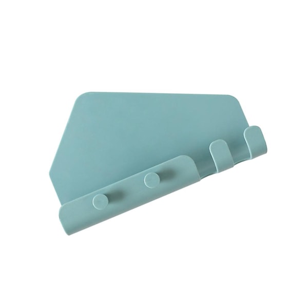 2st multifunktions starkt självhäftande Mobiltelefon Surfplatta Laddningshållare Sömlös plastnyckelkrok Väggmonterad organizer (blå)