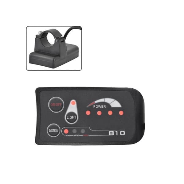 6pin S810 E-cykelmåler LED-display Ip65 36v Uart til elcykel
