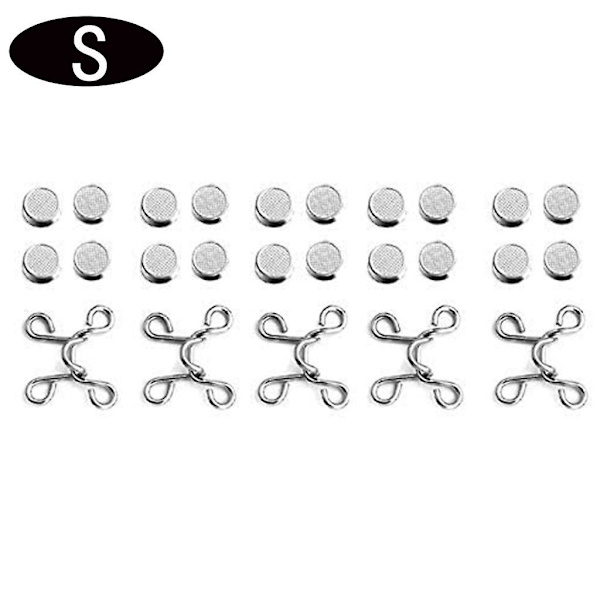 Midje-reduserende Artifact-knapp uten spiker, avtakbar, liten størrelse, 5-pakning, skrubb, kaffebar-tilbehør