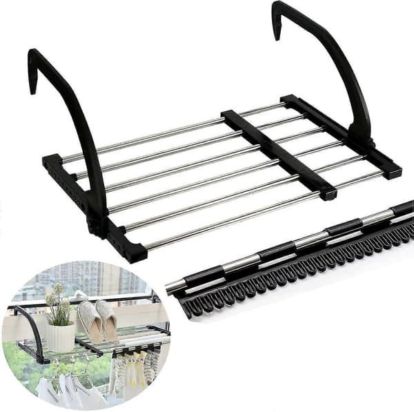 40 cm window hook, clothes hanger for window, shoe rack, balcony windowsill, hanging air dryer