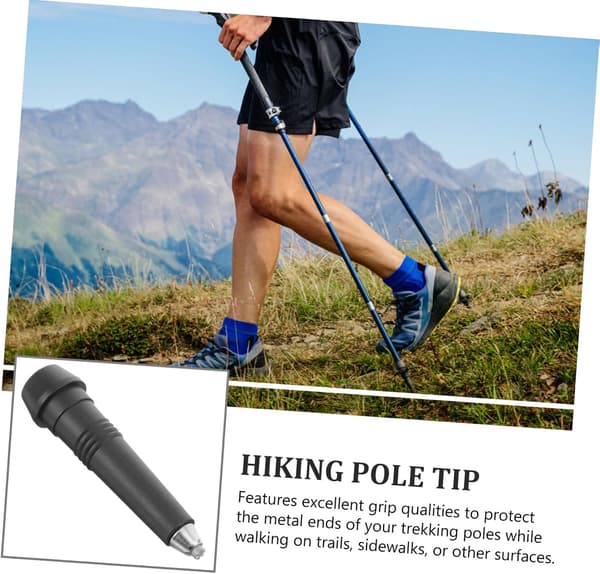 Cane Tip Replacement for Walking Poles Durable Hiking Accessories Excellent Grip