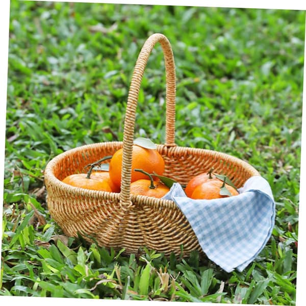 Creative Watermelon Handheld Woven Basket Multifunctional Storage Basket