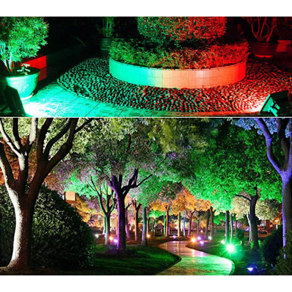 Ulkovalaistus LED-projektori RGB-värillä