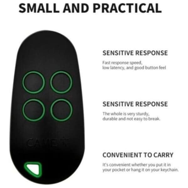 TOPD4FRN 806TS-0330 4-channel fixed code handheld transmitter, frequency 433.92 MHz and 868.35 MHz