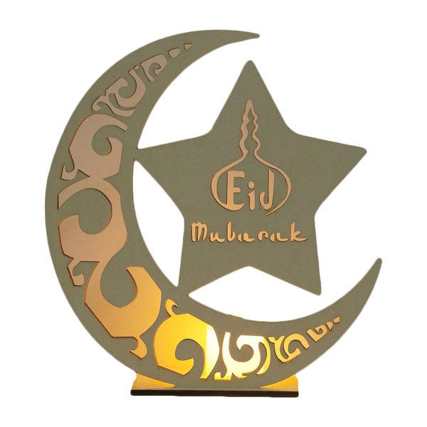 Star En -riippuvainen led-kynttilänjalka Ramadan Home Decor PartyStyle 3