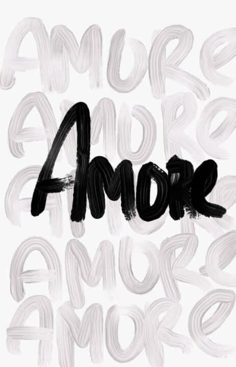 Amore Plakat 40x50 cm