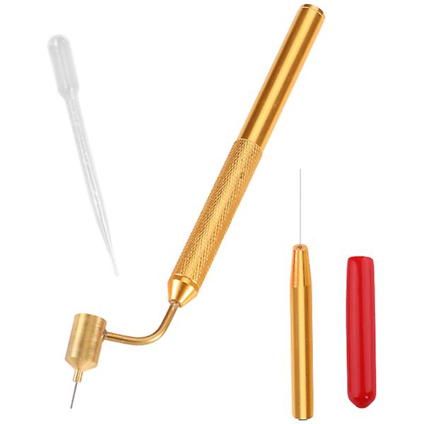 1 set Paint Pen Fine Line Fluid Fill Paint Penna Reparationsverktyg med nålpipare18x3CM 18x3CM