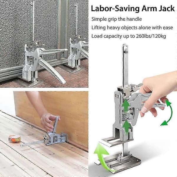 2 Pcs Labor-Saving Arm Tool Jack, Height Adjusting Lifter, Suitable for Cabinet Installation