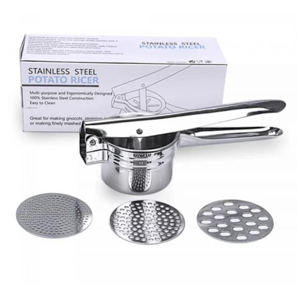 Herzberg HG8111 Potatispress i rostfritt stål-FM-