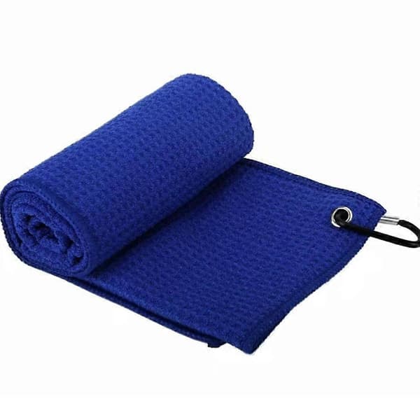 Waffle Pattern Golf Cleaning Towel 30 x 50 cm Microfiber Golf Towel with Clip
