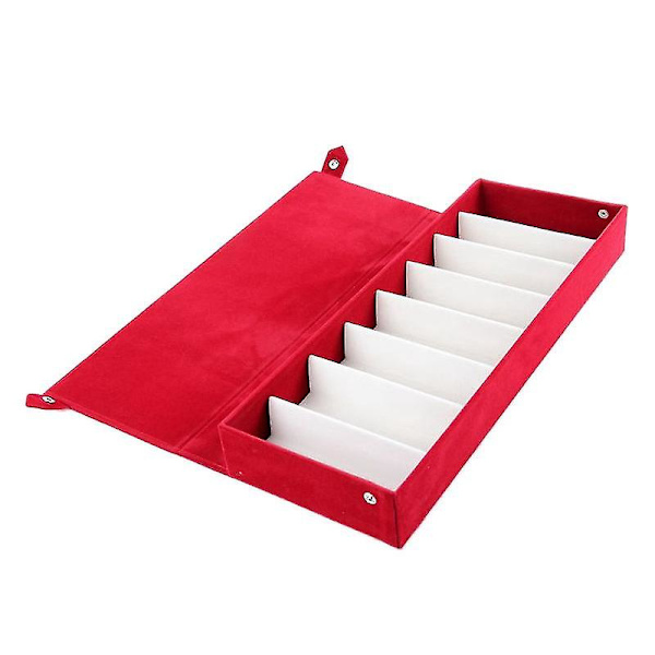 8-Slots Brilles Stativ Holder Briller Opbevaringsboks Smykkebakke Etui