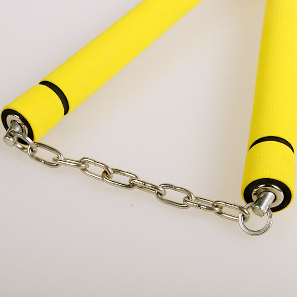 Säkra träningssnunchuckar i skumgummi med stålkäda för barn & nybörjare, kampsport, Bruce Lee, Ninja
