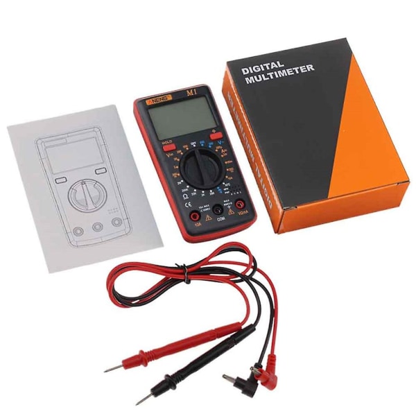 Handheld Lcd Digital Multimeter 3 1/2 Voltmeter Ohmmeter Multitester F7Red