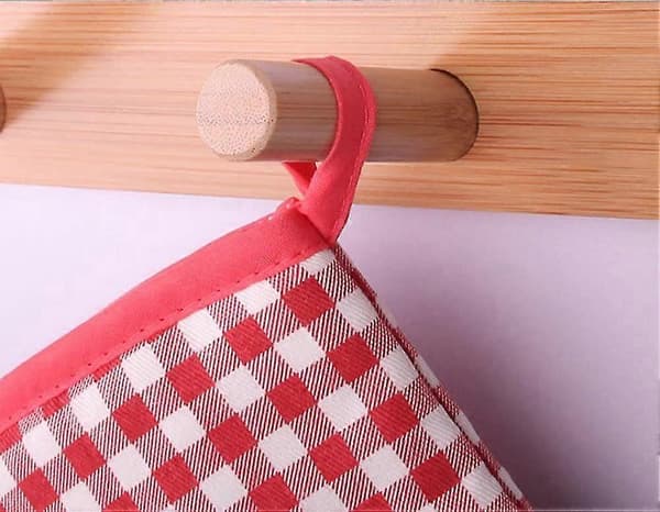 Pair Oven Mitts Thickened Kitchen Microwave Baking Gloves