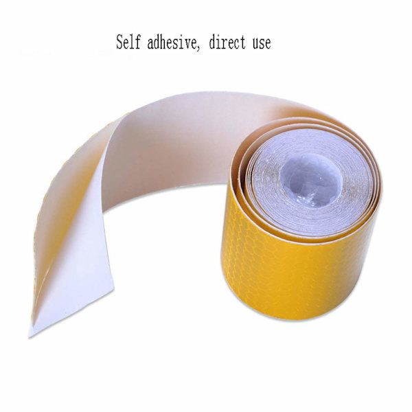 Reflekterende Advarselstape 3 stk. Selvklæbende Reflekterende Sikkerheds Advarselstape 1m5cm Reflektortape Sikkerhedsmarkeringstape