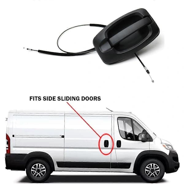 New Side Door Handle & Cable Assy 5RK14JXWAB for Ram 1500 2500 3500