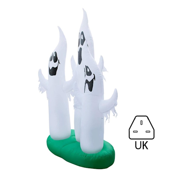 118\" Oppblåsbar Skummel Oppblåsbar 3 Stående Skumle Halloween-Dekorasjoner Morsomme Figurer UK
