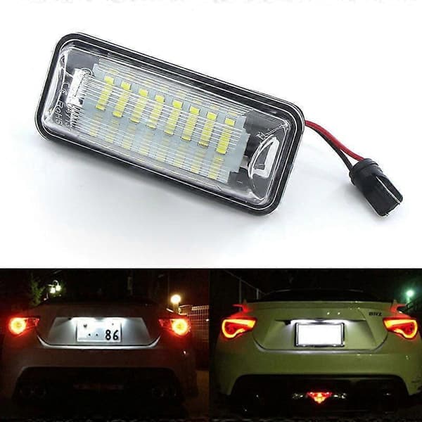 2X LED-nummerskiltlys for FT-86 GT86 BRZ Forester