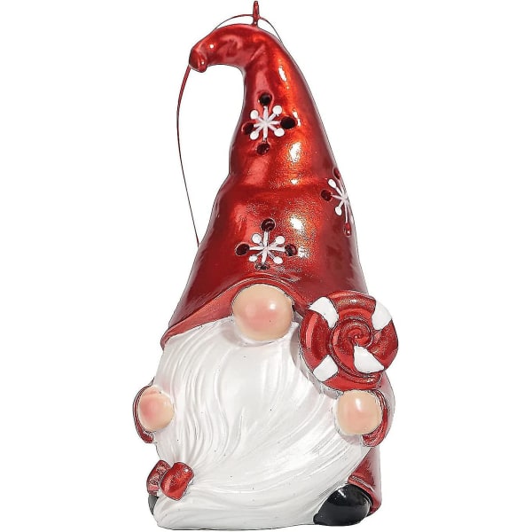 Gnome statue Ansiktsløs dverg gammel mann figur gjennomskinnelig harpiks Design Ornament Skulptur Til jul Thanksgiving Halloween Hjem Spisebord Hylle