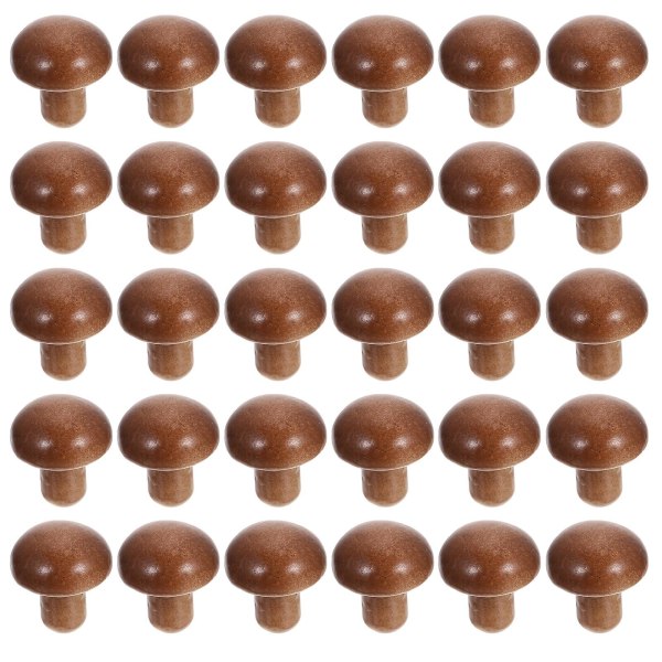 50 st Simulerade Mikrolandskapssvampar Dekorationer Flerfunktionella Mini Svampar Ornamenter Kaffe 2,5x2,5cm