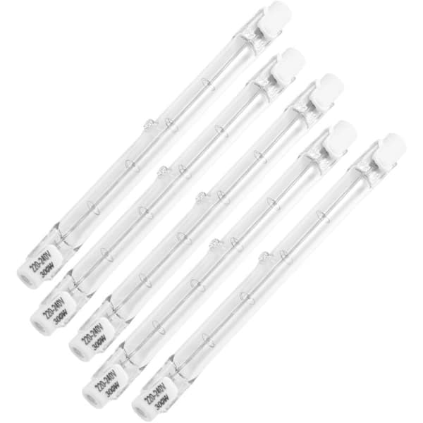 5-pack R7S 118mm 300W 230V R7S Halogen Linear Bulb Dimmable Lamp for Landscape Lighting Construction Work