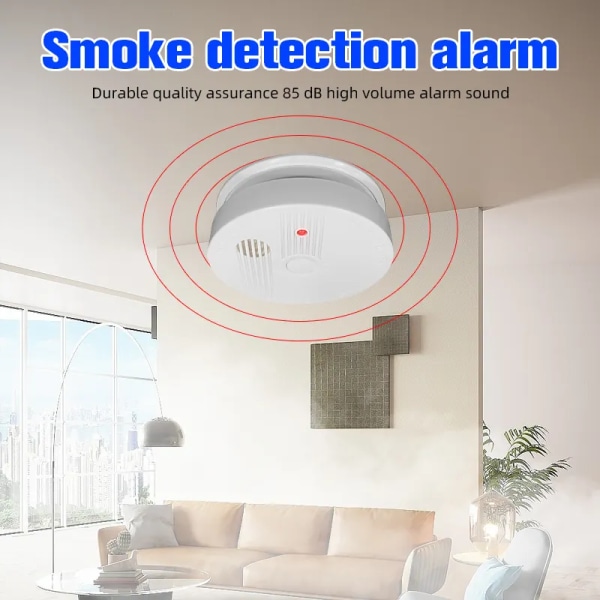 Smoke Detector, Smoke Alarm with Advanced Photoelectric Technology,  Fire Alarm with Battery Backup Used in Home, 3 Packs