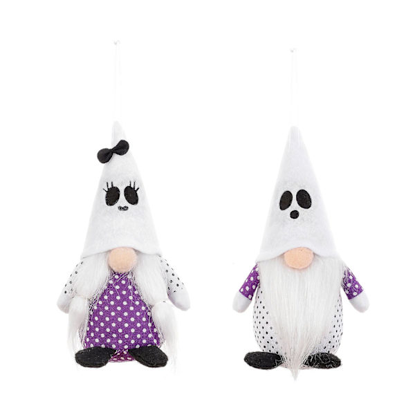 Halloween Hængende Nisse Nisse Vedhæng 2stk/Sæt Spøgelses Plet Dekoration Hvid