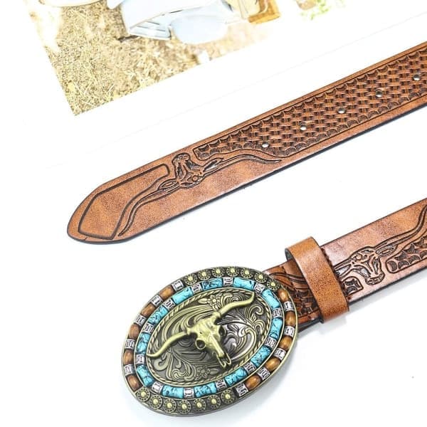 Western Cowboy Belte Spenne Herrebelte 110CM 110cm 110cm