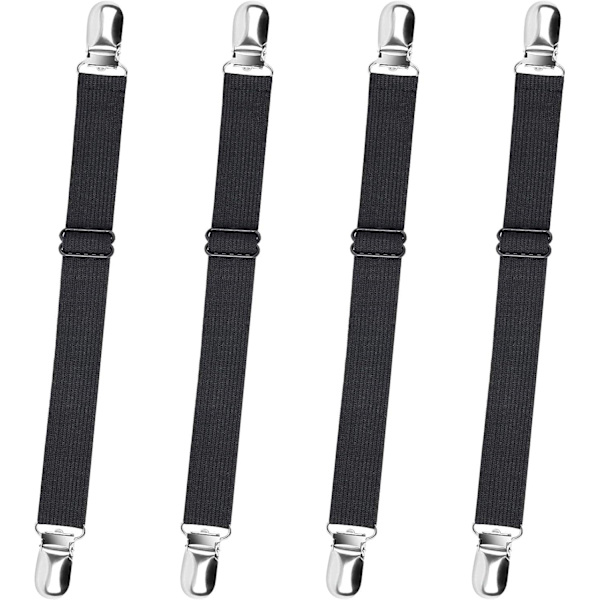 Sengestroppe, 4 stk Justerbare Sengestroppe Holder Remme Seng Fastgørere Heavy Duty Sengestroppe Gribere til Madrasser