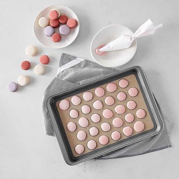 1 stk. Silikone Macaron Bagemåtte Non-Stick Bagepapir Bageværktøj