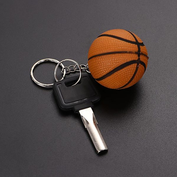 24 stk Basketball Nøkkelring Sports Sjarmerende Nøkkelring Basketball Nøkkelholder Gave Kaffe 4x9cm Coffee 4x9cm